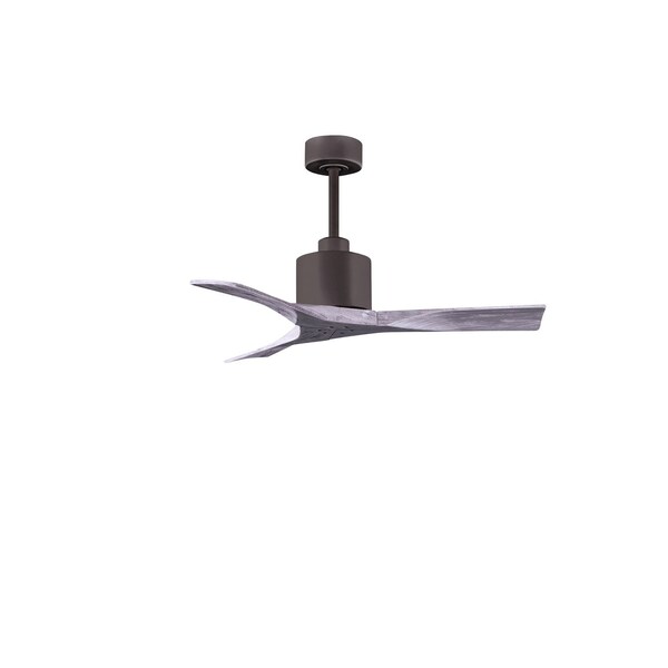 Nan 42in Ceiling Fan In Textured Bronze - Barnwood Tone Blades